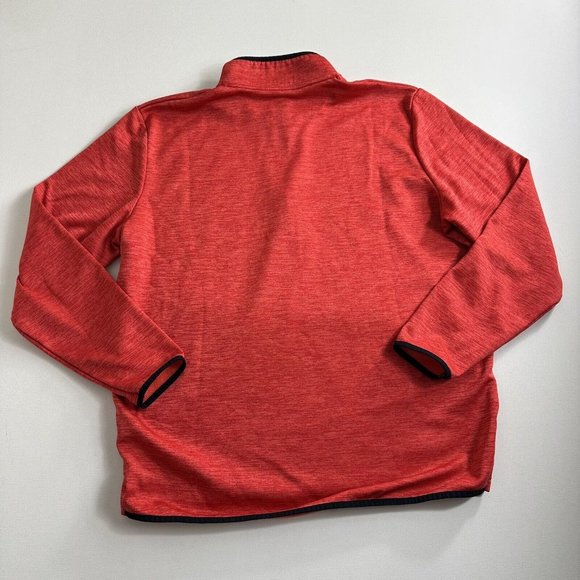 Under Armour Sweater Mens Size XL Pullover Red 1/4 Zip‎ Fleece Sweatshirt Active - Picture 2 of 9
